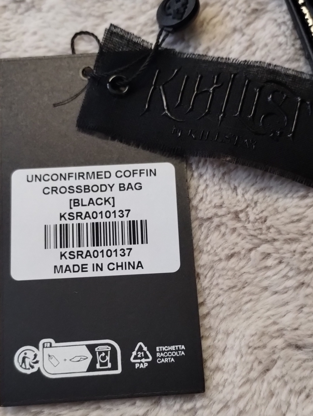 Killstar Unconfirmed Coffin Crossbody Bag - Picture 3 of 6